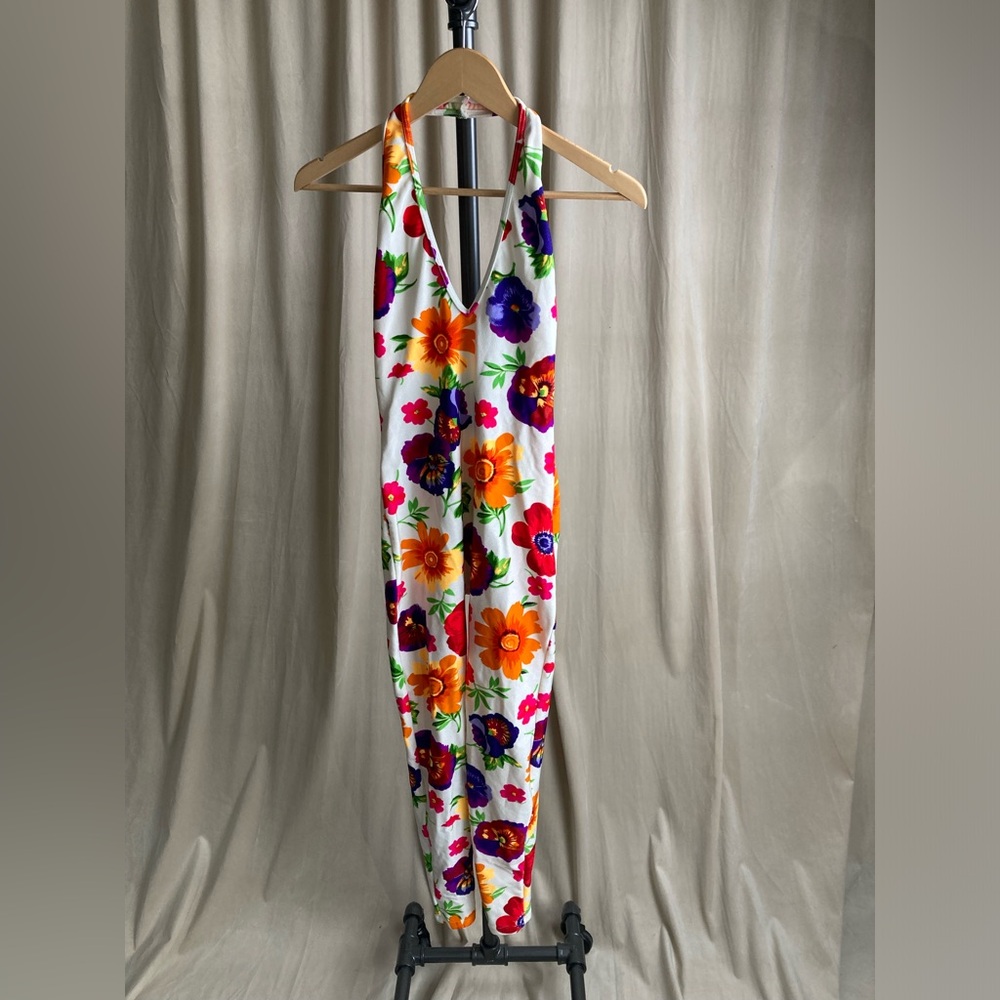 American Apparel Floral Jumpsuit